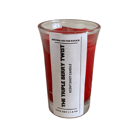 Experience 'The Triple Berry Twist Scent Shot' Candle - A Magenta-Colored Delight with a Refreshing Lime and Berries Aroma, Inspired by a Berry Margarita. Crafted from 100% Soy Wax with a Cherrywood Wick for a Clean, Long-Lasting Burn. Ideal for Creating a Vibrant and Invigorating Atmosphere. Illuminate Your Space and Indulge in the Enchanting Fragrance and Colorful Charm Today!